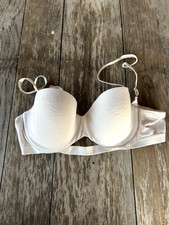 ThirdLove 24/7 Pima Cotton T-Shirt Bra 36B Ivory Underwire Adjustable Comfort