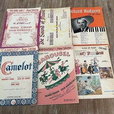 Lot of 6 Vintage Piano Lessons Selections