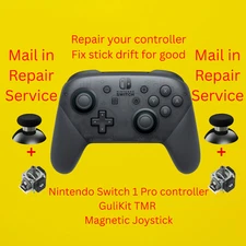 Nintendo Switch 1 PRO Controller Stick Drift Repair Upgrade Service-Gulikit TMR