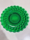 Vintage Anchor Hocking "Bubble" pattern glass plate in Forest Green 10" Plate