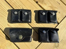 Oklahoma Leather Products Black Case Revolver Ammo Pouch 62B4016 Pouch 2692-S