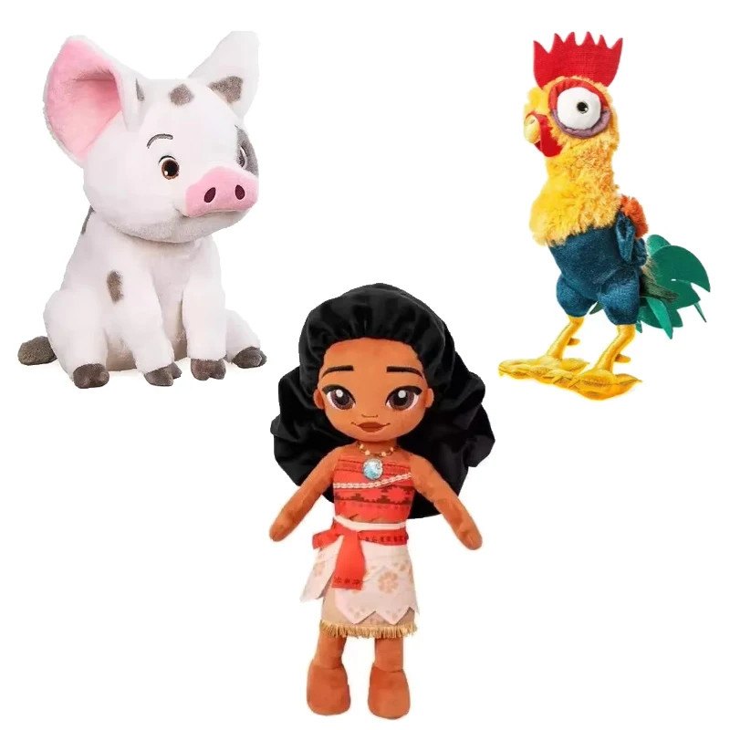 Moana Pet Pig Pua & Heihei Rooster Plush Toy 12" Soft Stuffed Animal Doll Gift