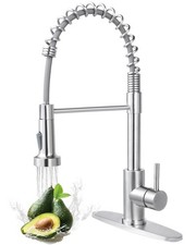 VAPSINT Kitchen Faucet with Pull Down Sprayer, Brushed Nickel Stainless Steel...