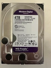 WD Purple  4TB HDD WD40PURZ 6Gbps 3.5" SATA Hard Drive by Westren Digital