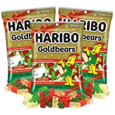 Haribo Christmas Goldbears, Festive Holiday Gummy Bears, Stocking Stuffer Candy 
