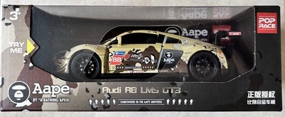 Pop Race x Bathing Ape 1/32 * Audi R8 LMS GT3 Cup * Moving Parts * Light & Sound