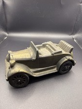 Vtg BANTHRICO DIE-CAST 1926 Roadster Convertible COIN BANK Chicago USA no key
