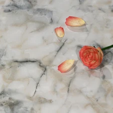 Livelynine 15.8X197 Light Blue Marble Wallpaper Peel and Stick Countertop Contac