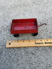 Vintage The Ertl Co Pressed Steel Red Farm Wagon 74-7650 Made in USA