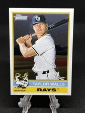 2025 Topps Heritage High Number Taylor Walls #610 Chrome Tampa Bay Rays