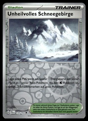 Unheilvolles Schneegebirge 174/193 Paldea Evolved Reverse Holo NM Deutsch
