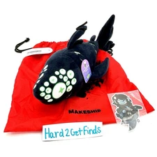 Makeship Jumbo Eyefestation Plush Pressure Game Shark Plushie GITD RARE NWT