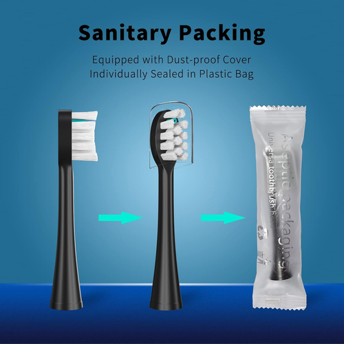 Replacement Flossing Toothbrush Heads with Covers for Waterpik Sonic Fusion SF01 - Afbeelding 3 van 12