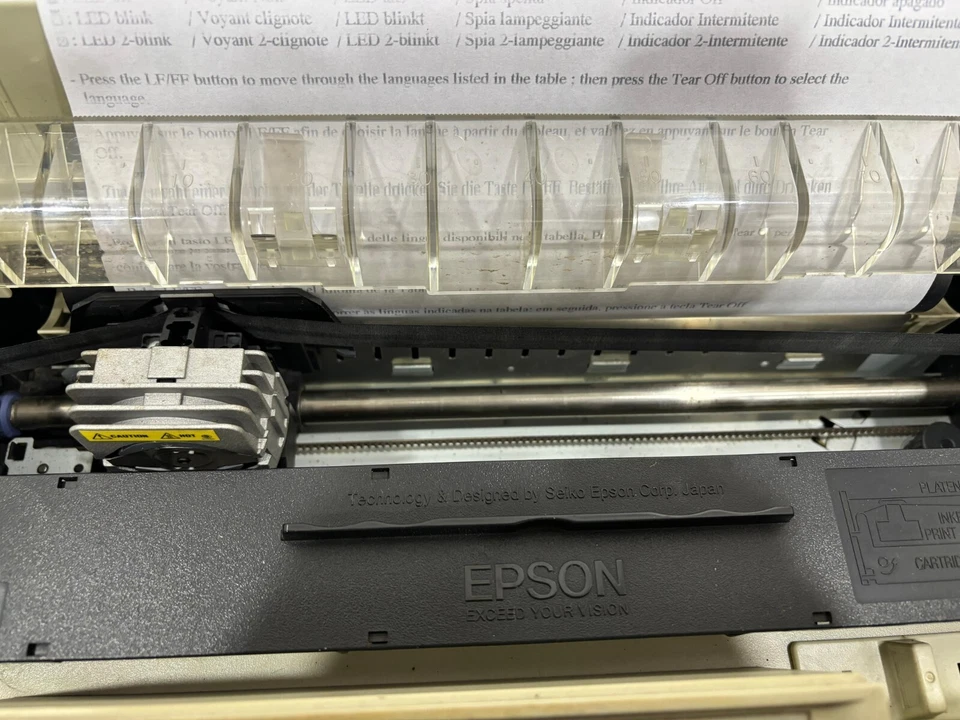 Epson LQ-300+ ll Workgroup Dot Matrix Printer P172B - Image 4 of 4