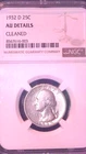 1932-D WASHINGTON QUARTER 25C,NGC AU