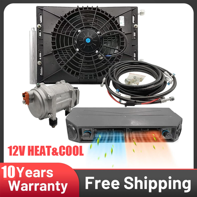 #ad 63A 12V Electric Cool amp; Heat Universal Underdash Air Conditioner DC Auto Car A C $399.00
