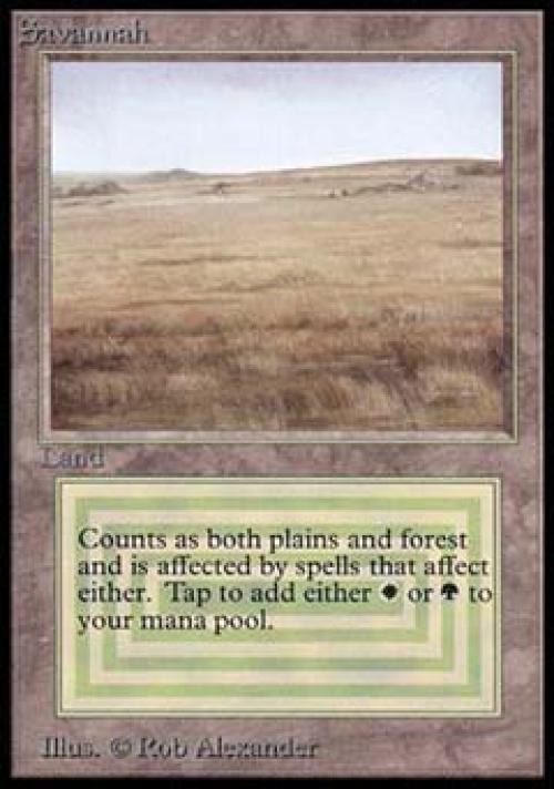 Savannah - Medium Play MTG Beta
