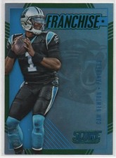 2016 Score Franchise Jumbo Green 8/20 Cam Newton #26 0fn0