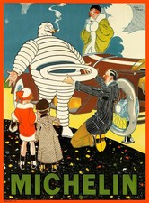 MICHELIN - Plakat - Michelin Mann Bibendum, 1914, ca. 100 x 74 cm