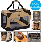 FOLDING ZIPPERED 360° VISTA VIEW DELUXE PET DOG CRATE HOUSE