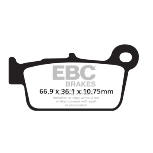 Se adapta a las pastillas de freno de disco trasero ""tt"" Yamaha YZ 250 F 2003 a 2018 EBC EBC FA367TT Foto 2 de 3