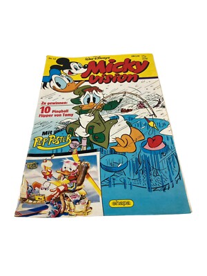 Walt Disneys Micky Vision Heft #12 + Poster  1987 Hubba Bubba Wetten, dass ?