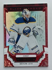 2023-24 Upper Deck Black Diamond Red Rookie Devon Levi /75 Buffalo Sabres RC