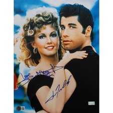 John Travolta and Olivia Newton John Signed Photo #1 (11x14)