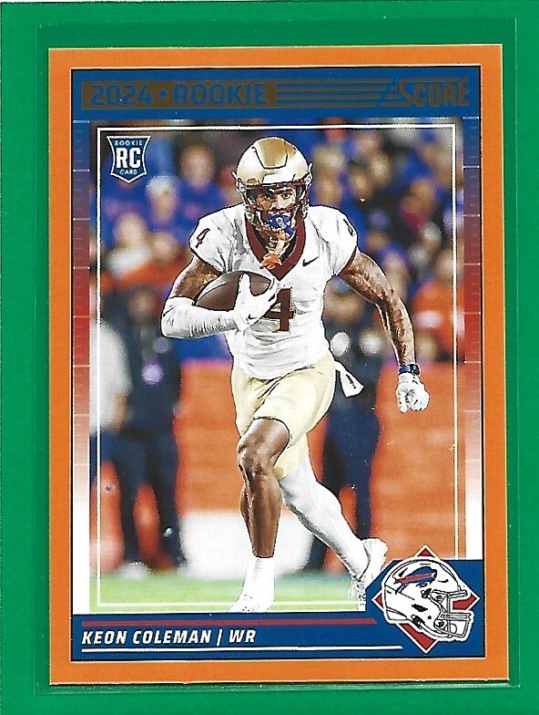 2024 Score Football Orange Keon Coleman #337 Buffalo Bills