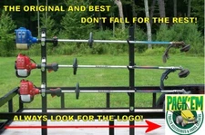 3-Place Trimmer Rack - FREE 3 LB. Trim line Holder OPEN Landscape Trailer - PK-6