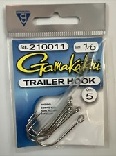 GAMAKATSU TRAILER HOOK - SIZE 1/0 & 2/0 - 20 PACKS