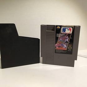 MAJOR LEAGUE BASEBALL (Nintendo NES, 1987) Authentic Cartridge & Dust Cover