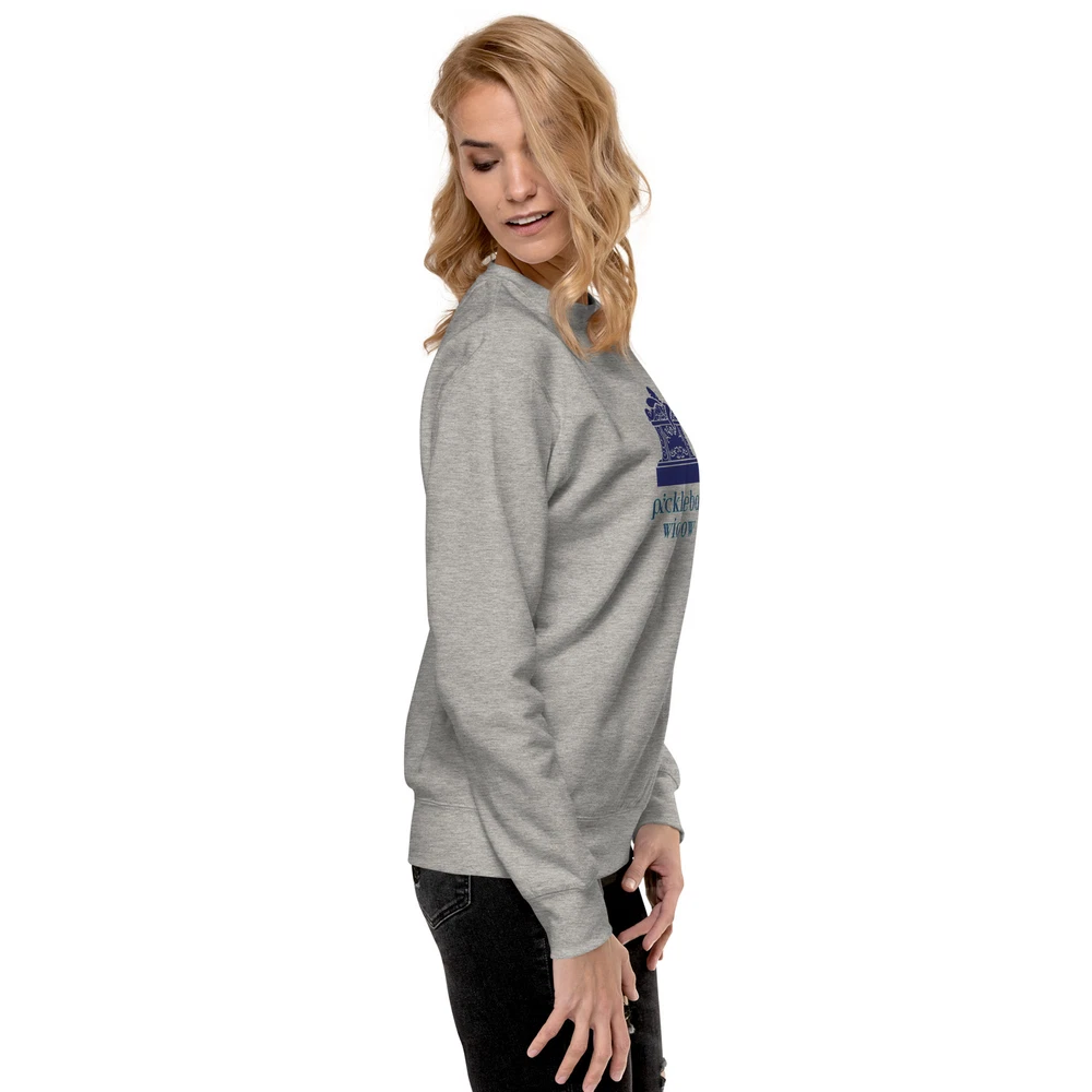 Pickleball Widow Premium Sweatshirt Funny Pickleball Addicts S-3XL