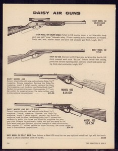 Details About 1974 Daisy 104 Golden Eagle 102 Cub Bb 400 450 Pellet Air Gun Rifle Ad