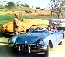 "Ready to Display" print 1957 Chevrolet Corvette Sting Ray*Original* GM car ad c