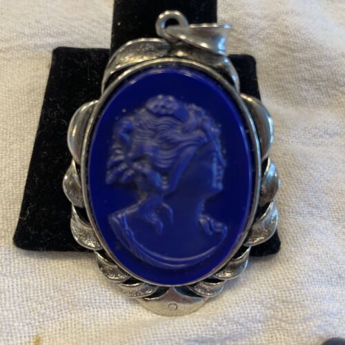 Vintage Antique 4 Piece Lot Cameo 2” Pendant Carved Shell Cam Coral - Picture 7 of 11
