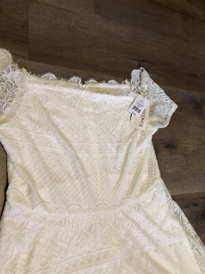 Rewind XXL Ivory Colored Dress With Lace NWT | eBay Rewind XXL Ivory Colored Dress With Lace NWT | eBay