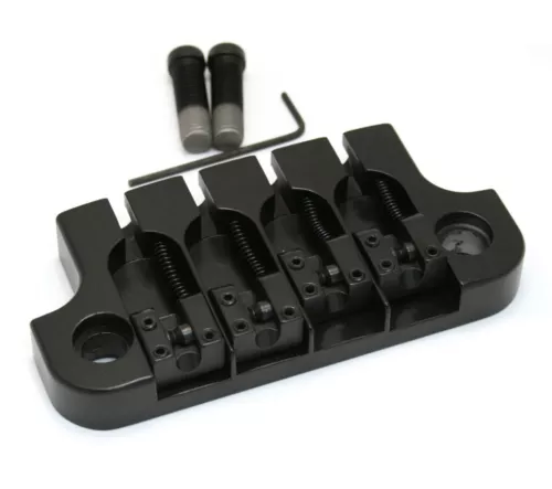5G410B Hipshot Black 2-Point Supertone Bass Bridge for Gibson