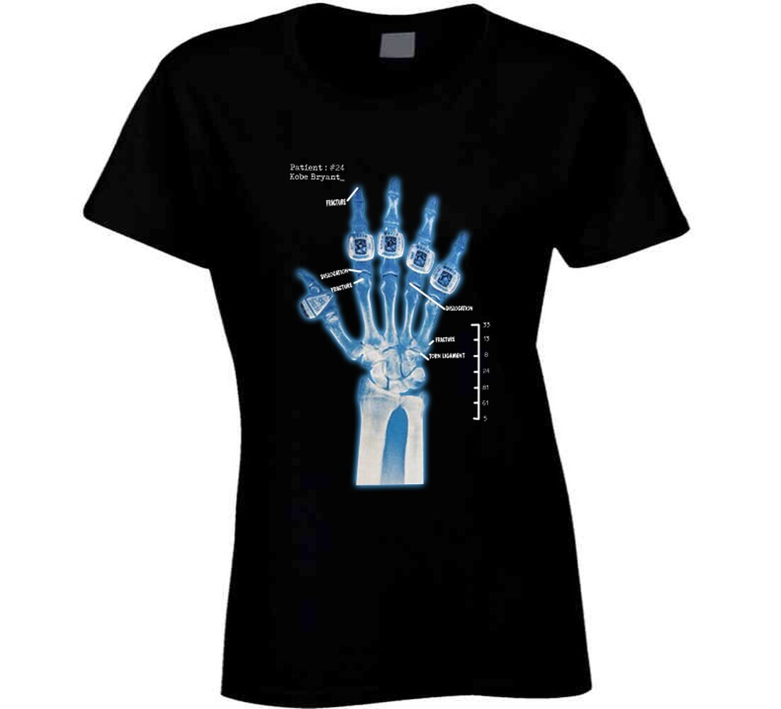 Kobe Bryant Hand X Ray Rings Champion Basketball Fan T Shirt | eBay