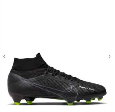 Nike Herren schwarz & weiß Mercurial Superfly Pro DF FG Fußballschuhe UK 7 NEU