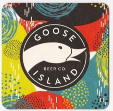 Goose Island Beer Co 215 Block Party Beer Coaster Chicago IL