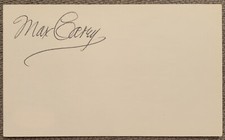 MAX CAREY PIRATES HOFer AUTO/SIGNED INDEX CARD 3x5 JSA COA
