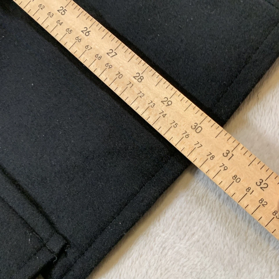 Kenneth Cole Jacket Mens Medium Black Coat Zip Up Wool Blend Bomber Reaction - Image 3 of 4