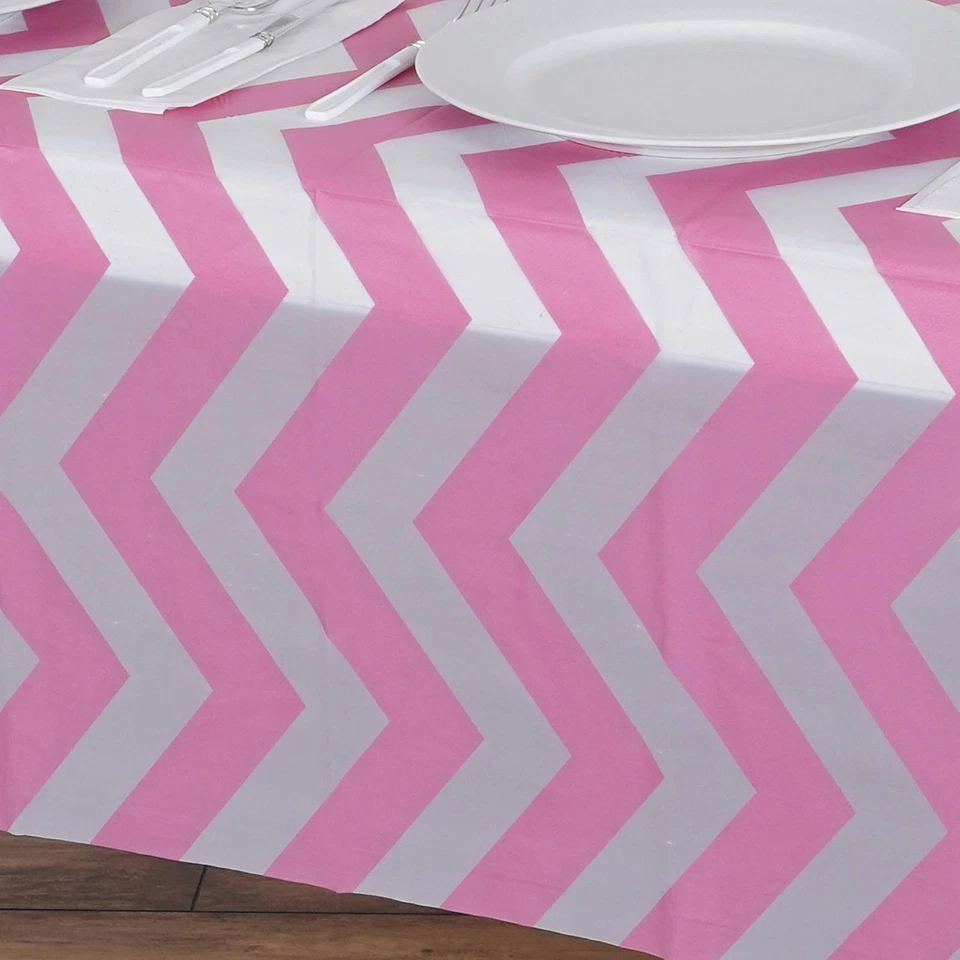 Chevron Tablecloth Rectangular Seamless 60X102" Variety Colors By Broward Linens - Image 2 of 4