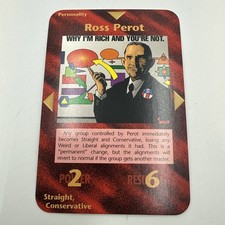 Ross Perot Card Limited INWO Illuminati New World Order Game