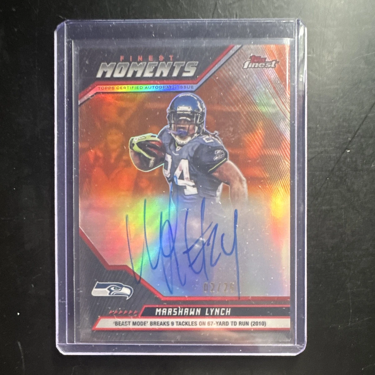 Marshawn Lynch Football Original Autographed Sports Trading Cards