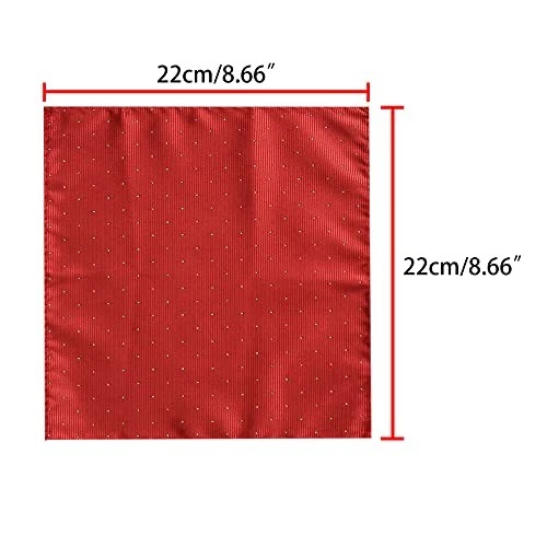  Мужские карманные квадраты классические атласные носовые платки в горошек однотонные для  - Изображение 3 из 4