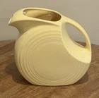 Fiestaware Pale Yellow Water Disc Pitcher Fiesta Retired 1999 NWT