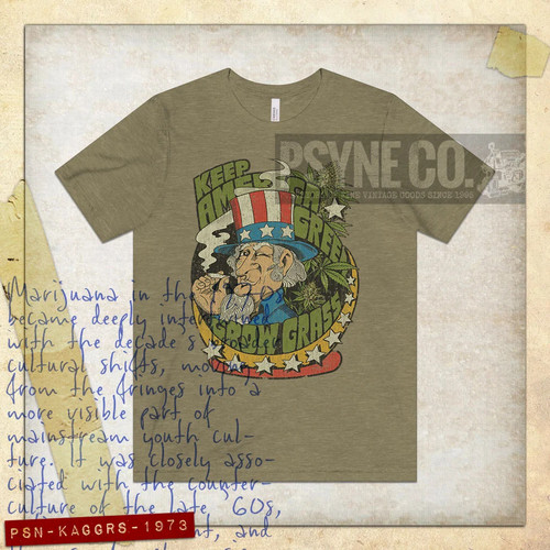 Keep America Green - Grow Grass 1973 Vintage Men's T-Shirt - $29.95