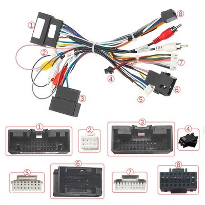 Car Audio 16 PIN Wiring Harness Connector With Canbus Box For Ford Focus 2012-15